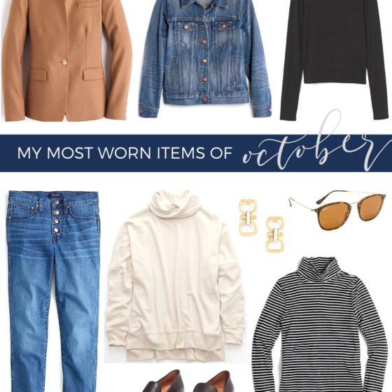 my most worn items of october