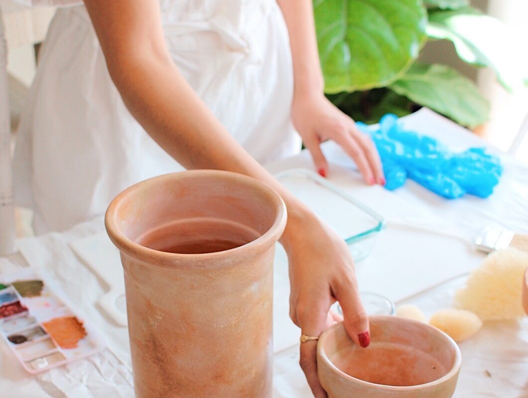 How to Make Terracotta Pots Look Old | Musings by Madison - Home Decor & DIY Blogger