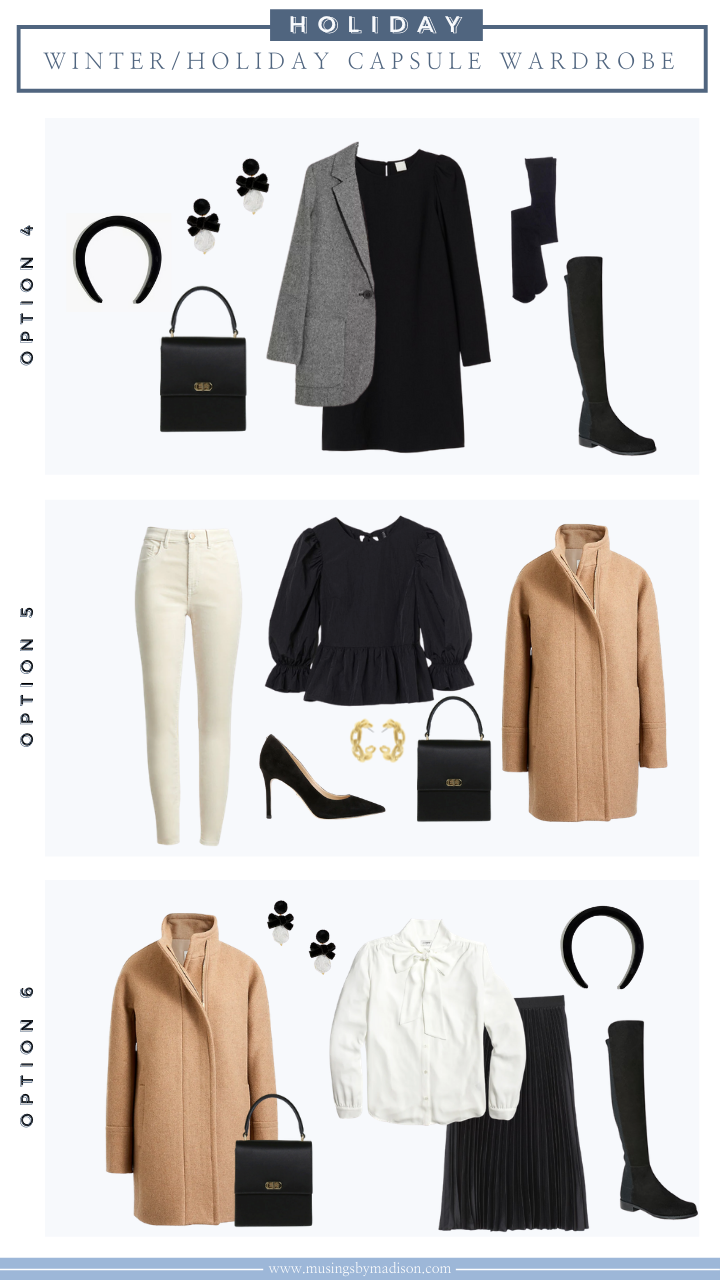 Holiday/Winter 2020 Capsule Wardrobe - Musings by Madison